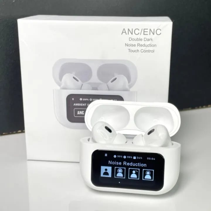 ANC A9 Wireless Earbuds β White | Active Noise Cancellation π | Bluetooth 5.1 | Deep Bass