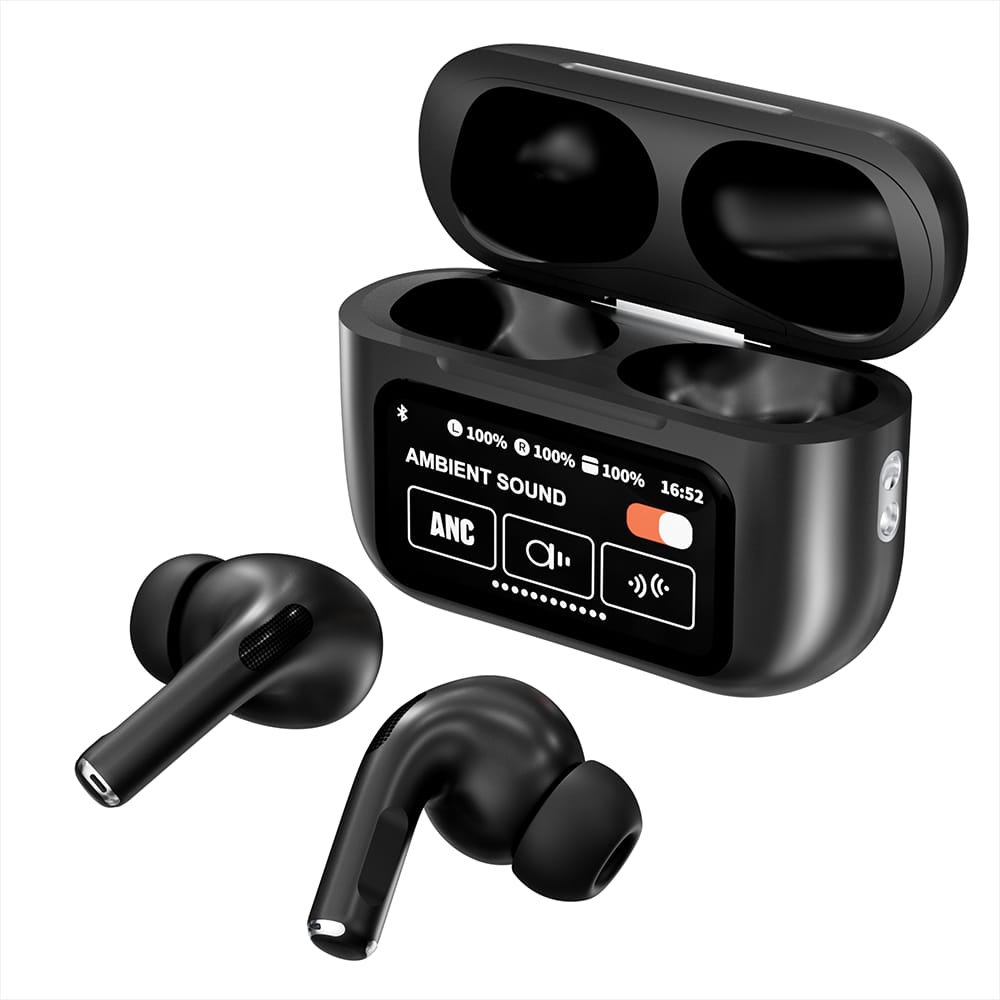 ANC A9 Wireless Earbuds ā Black | Active Noise Cancellation š | Bluetooth 5.1 | Deep Bass