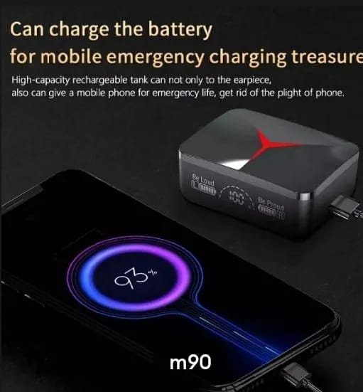 M90 Pro Wireless Earbuds ā Bluetooth 5.3 š§ | Deep Bass | Compact Design | Built-in Mic