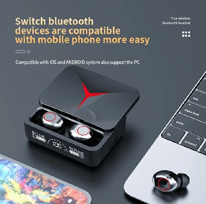 M90 Pro Wireless Earbuds ā Bluetooth 5.3 š§ | Deep Bass | Compact Design | Built-in Mic