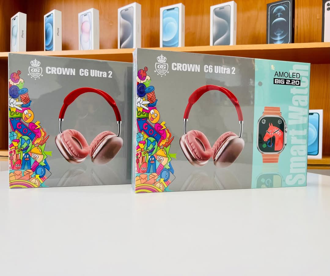 π CROWN C6 Ultra 2 Smartwatch & Bluetooth Headset | 2.20β AMOLED Display | Fitness + Calls