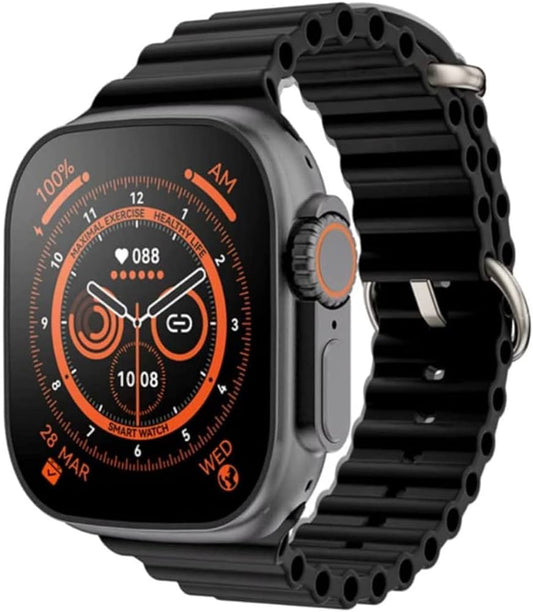 T800 Ultra 3 Smartwatch – Bluetooth Fitness Watch with Sports Modes & Health Tracking (Orange & Black)