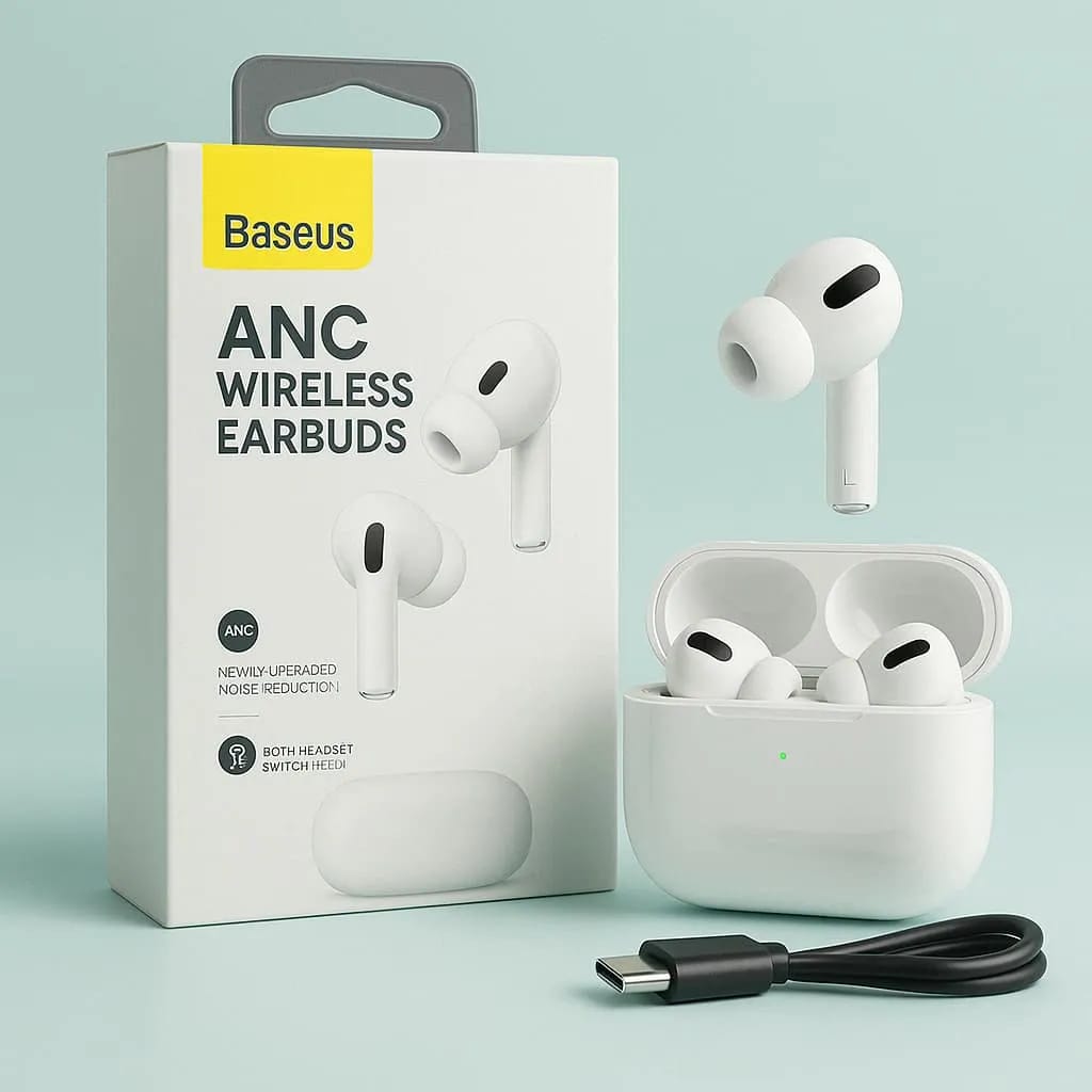Baseus ANC Wireless Earbuds ๐ง | Noise Cancelling, Touch Control & Long Battery Life ๐๐