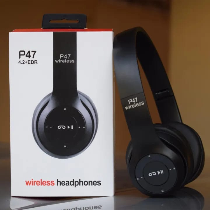 P47 Wireless Bluetooth Headphones π§ | Foldable Headset with Mic, FM Radio & TF Card Support π»π±