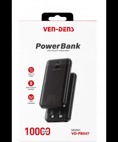 š VEN-DENS Power Bank 10000mAh ā PD 22.5W Fast Charging Portable Charger ā”