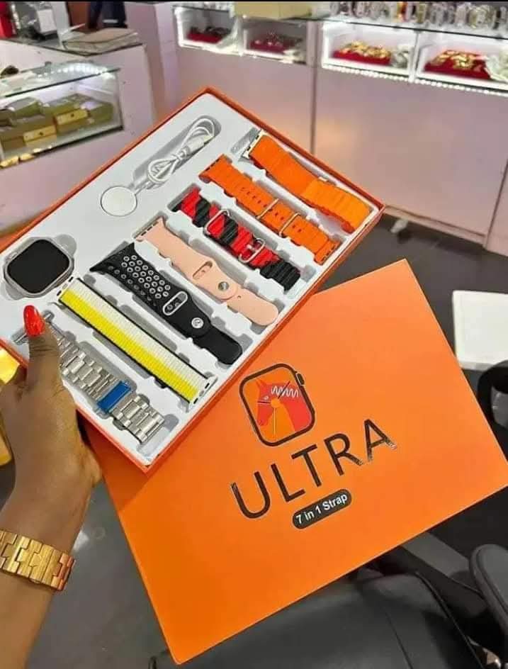 7+1 Ultra Smartwatch with Bluetooth Calling ⌚ | Wireless Charging | Watch Protector Included