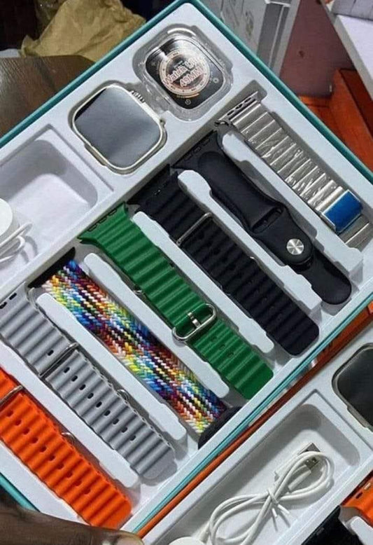 7+1 Ultra Smartwatch with Bluetooth Calling ⌚ | Wireless Charging | Watch Protector Included