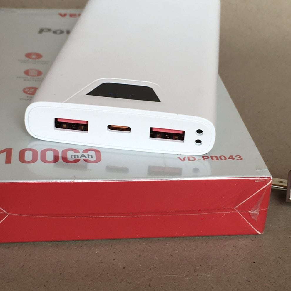 VEN-DENS VD-PB041 10000mAh Power Bank ๐ | Fast Charging, Dual USB Output & Slim Design โก๐ฑ