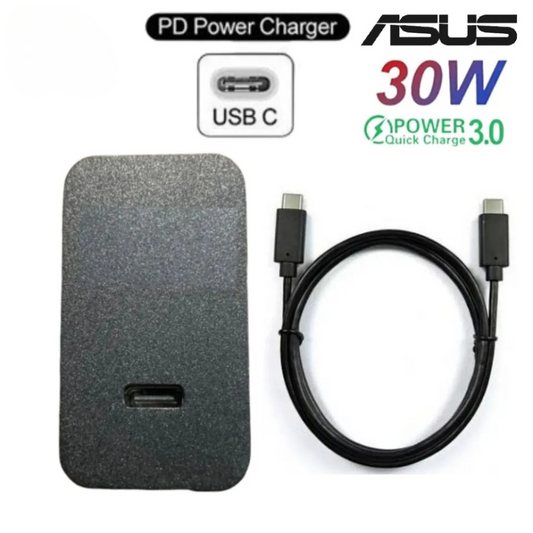 ⚡ Asus 30W Original Fast Charger 🔌 | With Type-C Cable | Supports LG All Series & More 📱