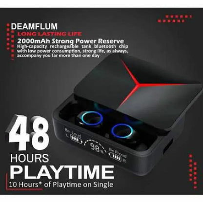 M90 Pro Wireless Earbuds – Bluetooth 5.3 🎧 | Deep Bass | Compact Design | Built-in Mic