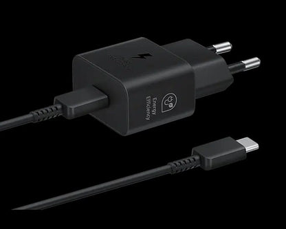 🔌 Samsung Galaxy 25W Fast Charger Adapter + Cable ⚡ | USB-C Quick Charge