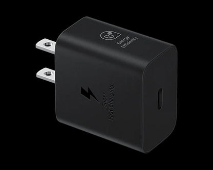 🔌 Samsung Galaxy 25W Fast Charger Adapter + Cable ⚡ | USB-C Quick Charge
