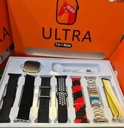 7+1 Ultra Smartwatch with Bluetooth Calling ⌚ | Wireless Charging | Watch Protector Included