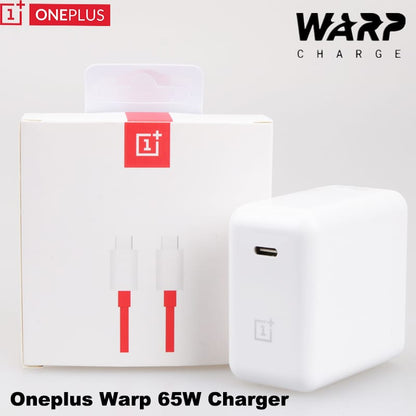 OnePlus 65W Fast Charger Adapter + USB-C Cable ⚡ | Warp Charge | Original Quality