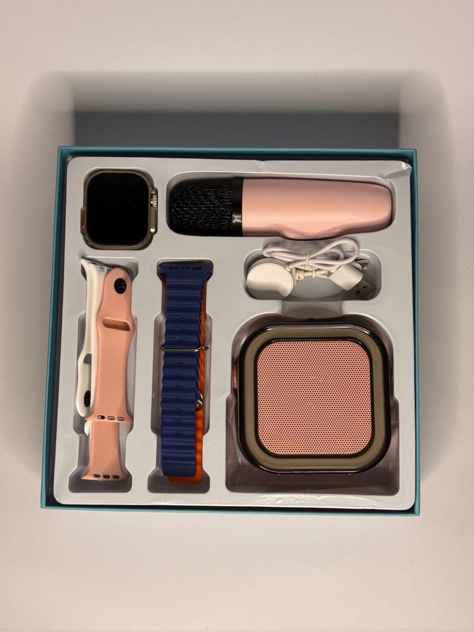 👉 CROWN K12 Ultra Smartwatch Bundle | 4 Straps + Bluetooth Speaker + Wireless Mic